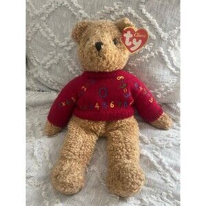 Ty Classics “Curly” with Red Knit Sweater